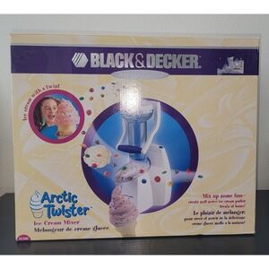 Black & Decker IC200 Arctic Twister Soft Serve Ice Cream Machine Mixer NIB 2003